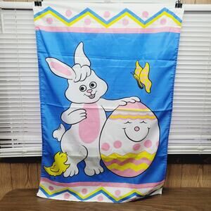 Easter Bunny Egg Home Garden Flag Banner Holiday Spring Outside Polyester 20x28